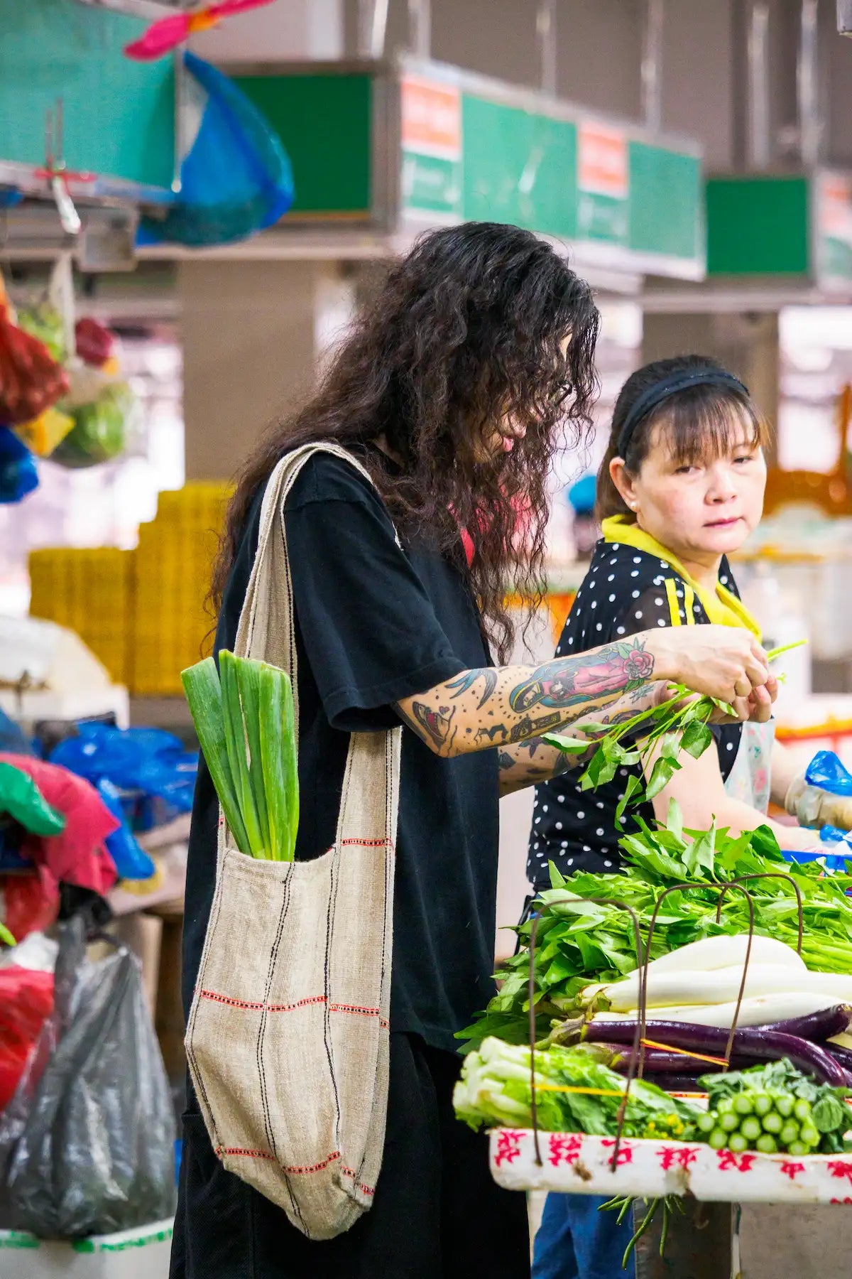 「VINTAGE」Wa Totem Head Bag - Handmade Brocade