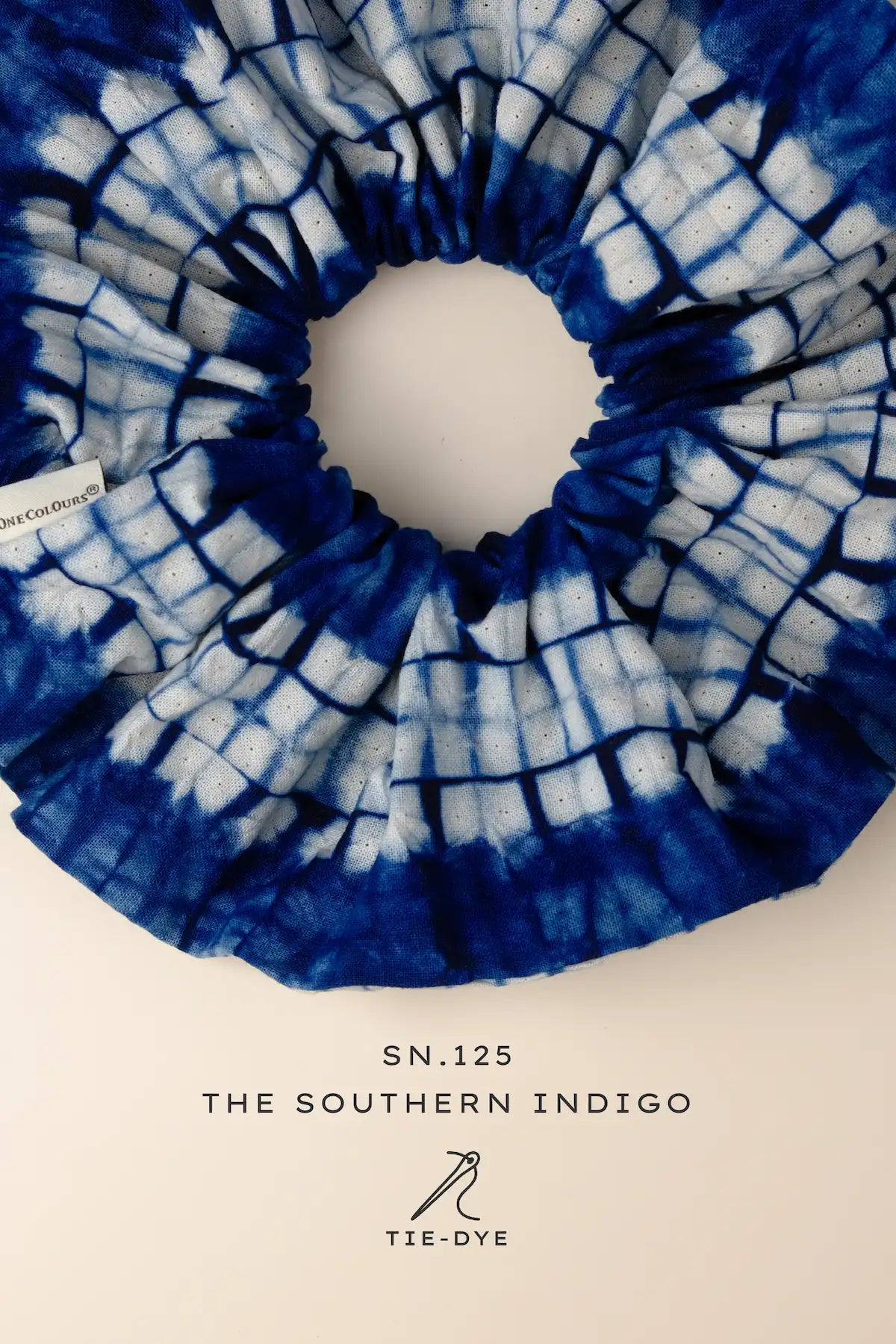 onecolours-scrunchie-southern-indigo-tie-dye-cotton-sea-grapes-species-number-125