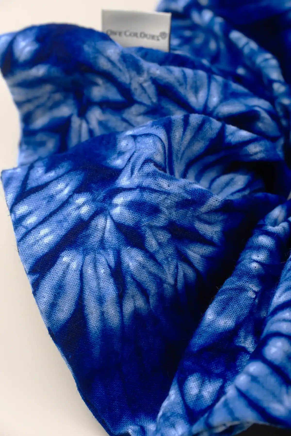 onecolours-scrunchie-southern-indigo-tie-dye-cotton-sea-swell-closeup