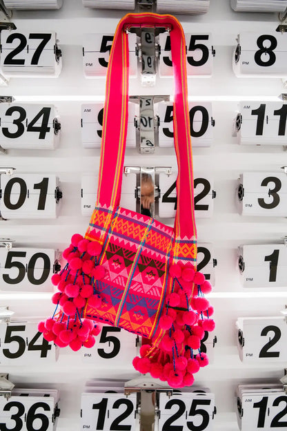 HAPPY DANCE - Lahu Totem Bag - Handmade Brocade