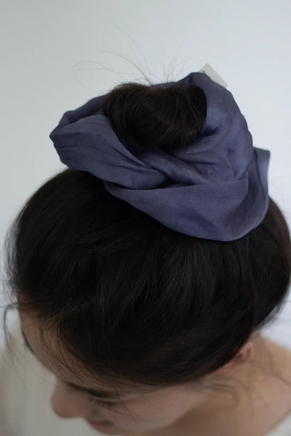 OneColours-purple-corn-silk-organza-satin-scrunchie-3