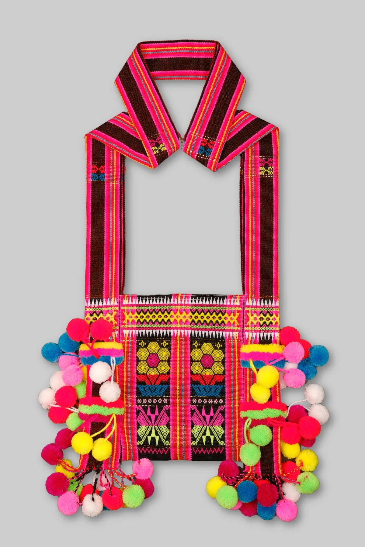 HAPPY DANCE - Lahu Totem Bag - Handmade Brocade