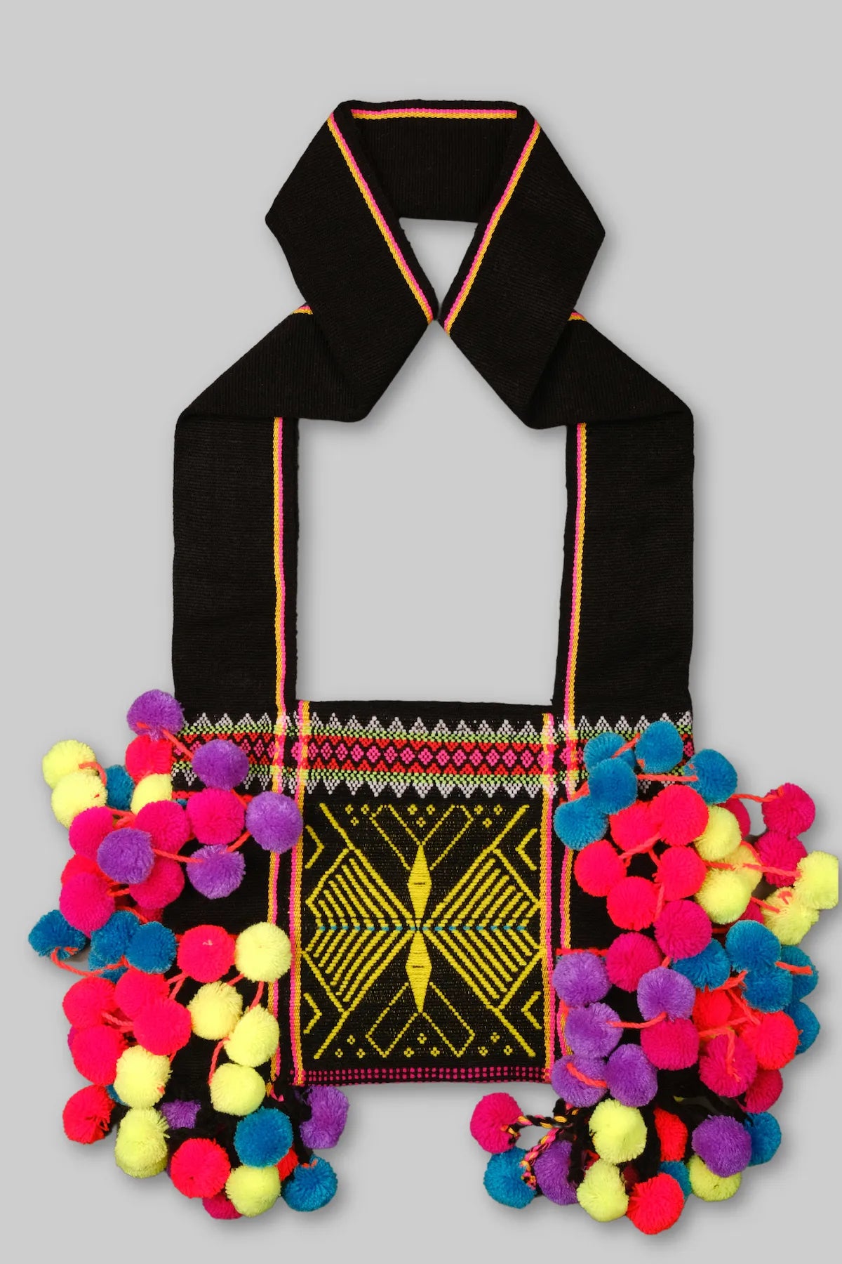 Double Butterfly - Lahu Totem Bag - Handmade Brocade