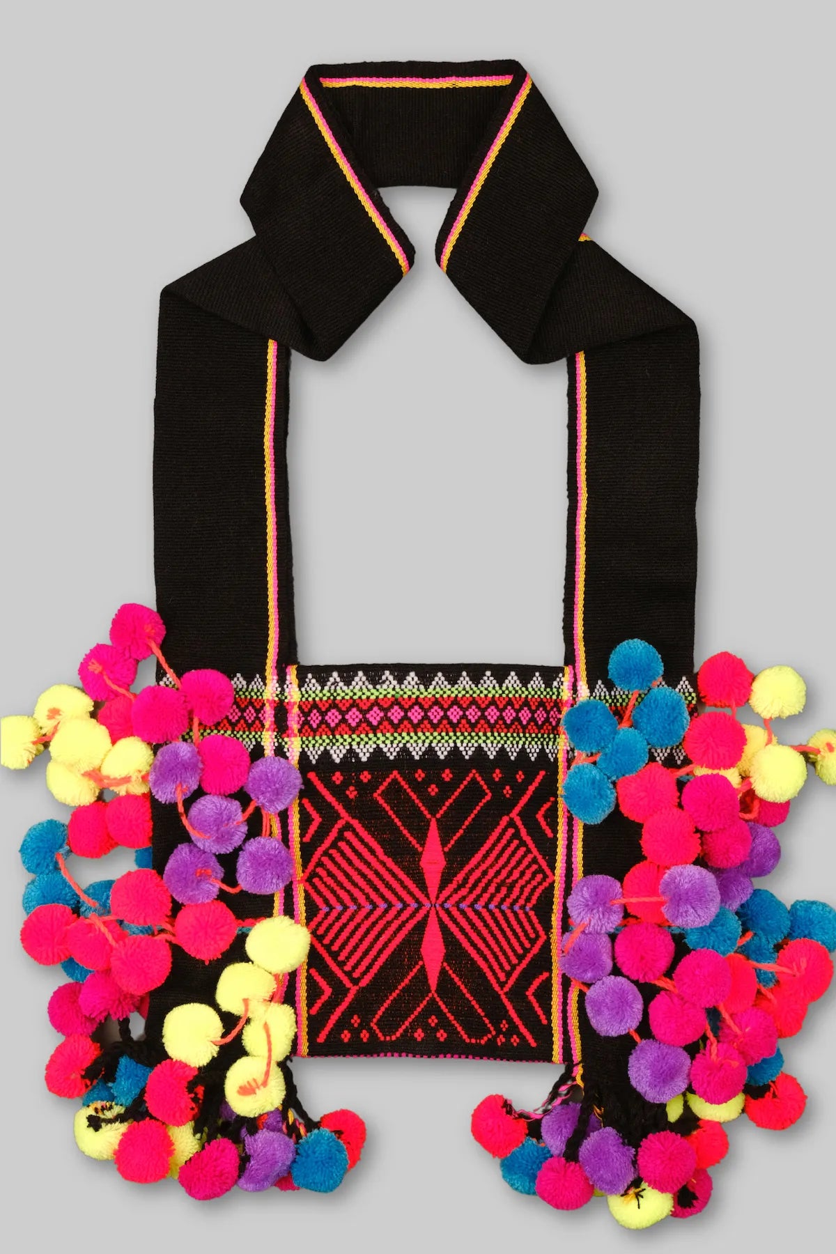 Double Butterfly - Lahu Totem Bag - Handmade Brocade