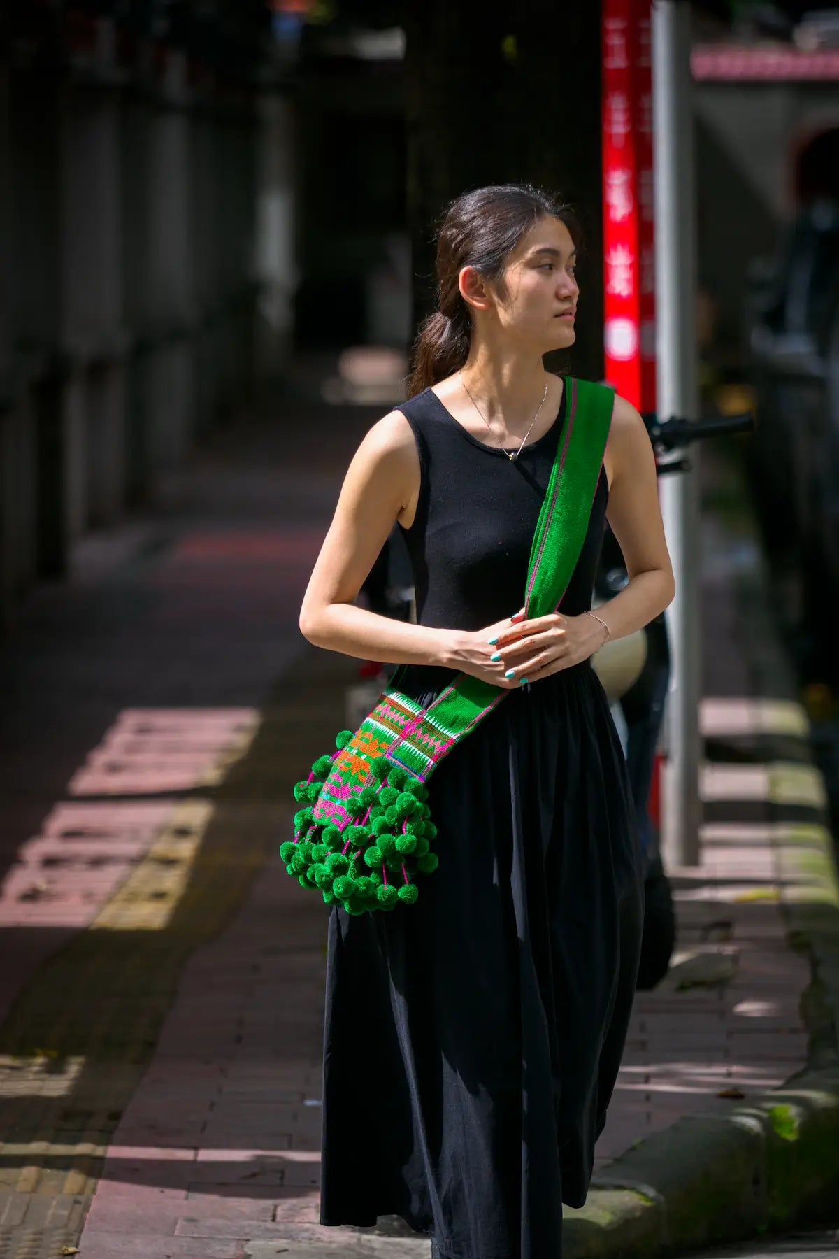 HAPPY DANCE - Lahu Totem Bag - Handmade Brocade