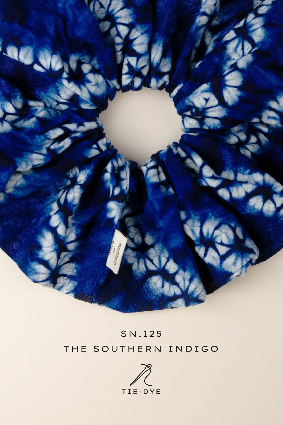 onecolours-scrunchie-southern-indigo-tie-dye-cotton-Plum-Flos-sn125