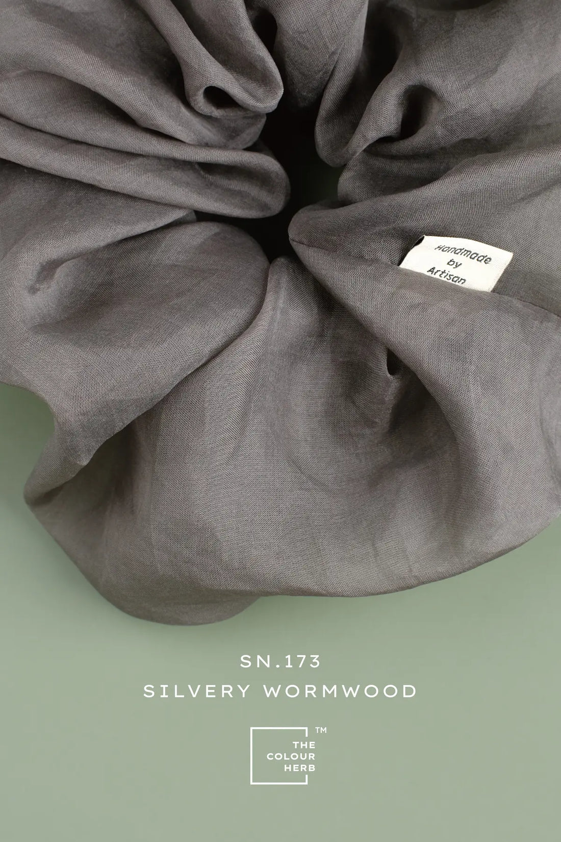 onecolours-scrunchie-silvery-wormwood-silk-organza-sn173